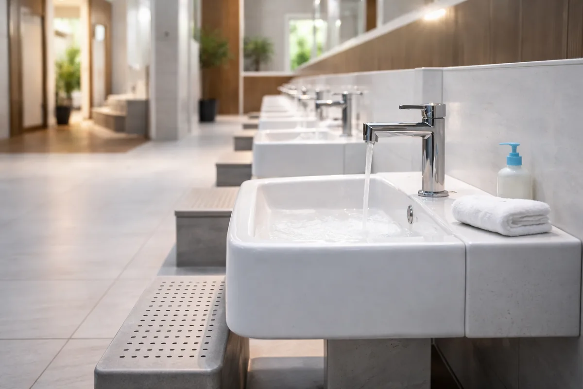 Comment les lavabos d'ablutions en céramique antibactérienne facilitent le Wudu dans les mosquées